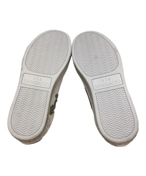 Sangacio（バスキア）Sangacio (バスキア) スニーカー ホワイト サイズ:24.5の古着・服飾アイテム