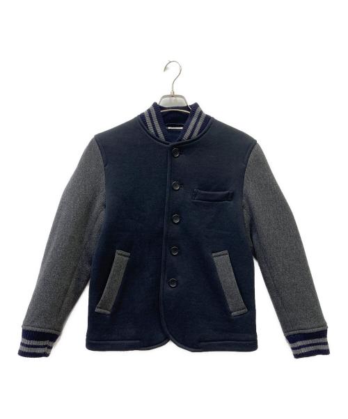 BLUE BLUE（ブルーブルー）BLUE BLUE (ブルーブルー) スタジャン ネイビー サイズ:1の古着・服飾アイテム