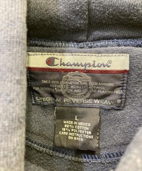 Champion REVERSE WEAVE（チャンピオン リバース ウィーブ）Champion REVERSE WEAVE (チャンピオン リバース ウィーブ) 00s Reverse Weave プルオーバーパーカー ネイビー サイズ:Lの古着・服飾アイテム