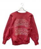 Champion REVERSE WEAVEチャンピオン リバース ウィーブ）の古着「90s Reverse Weave 2段プリントスウェット」｜レッド