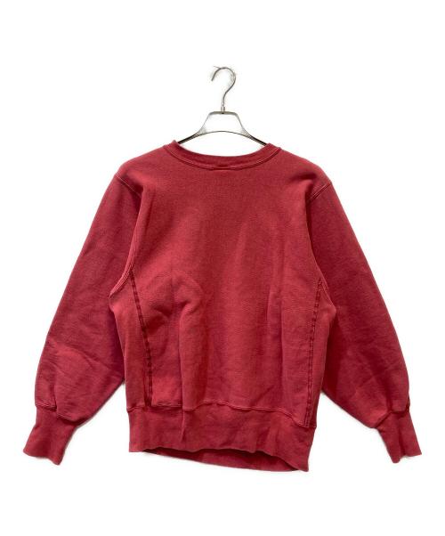 Champion REVERSE WEAVE（チャンピオン リバース ウィーブ）Champion REVERSE WEAVE (チャンピオン リバース ウィーブ) 90s Reverse Weave 2段プリントスウェット レッド サイズ:MEDIUMの古着・服飾アイテム