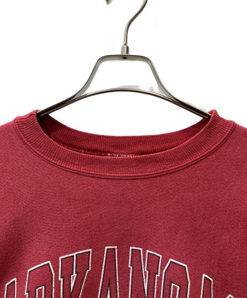 Champion REVERSE WEAVE（チャンピオン リバース ウィーブ）Champion REVERSE WEAVE (チャンピオン リバース ウィーブ) 90s Reverse Weave 2段プリントスウェット レッド サイズ:MEDIUMの古着・服飾アイテム