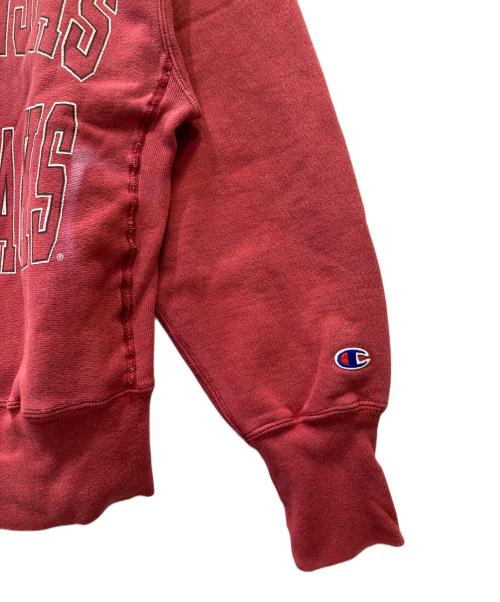 Champion REVERSE WEAVE（チャンピオン リバース ウィーブ）Champion REVERSE WEAVE (チャンピオン リバース ウィーブ) 90s Reverse Weave 2段プリントスウェット レッド サイズ:MEDIUMの古着・服飾アイテム
