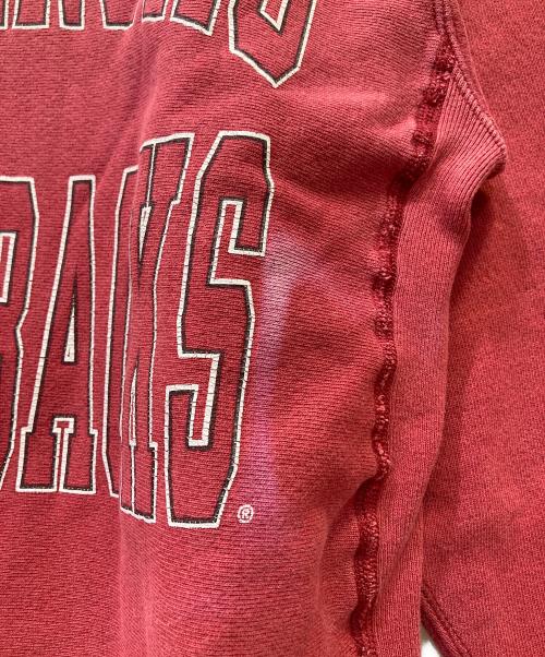 Champion REVERSE WEAVE（チャンピオン リバース ウィーブ）Champion REVERSE WEAVE (チャンピオン リバース ウィーブ) 90s Reverse Weave 2段プリントスウェット レッド サイズ:MEDIUMの古着・服飾アイテム