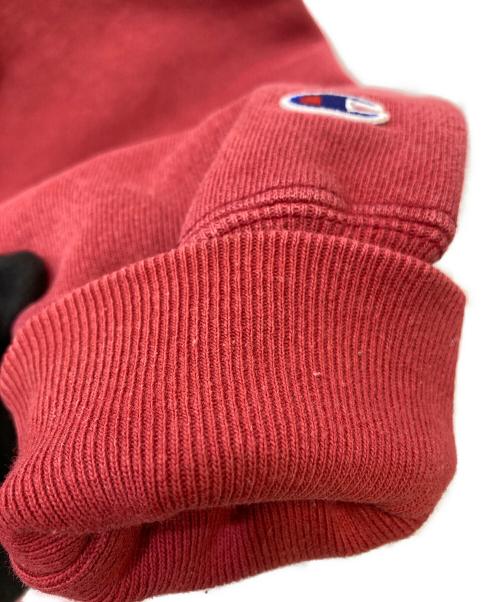 Champion REVERSE WEAVE（チャンピオン リバース ウィーブ）Champion REVERSE WEAVE (チャンピオン リバース ウィーブ) 90s Reverse Weave 2段プリントスウェット レッド サイズ:MEDIUMの古着・服飾アイテム