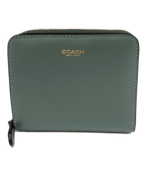 COACH（コーチ）COACH (コーチ) 2つ折り財布 グリーンの古着・服飾アイテム