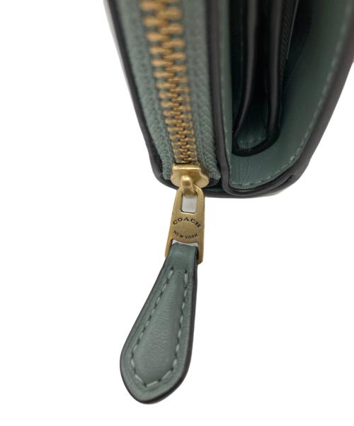 COACH（コーチ）COACH (コーチ) 2つ折り財布 グリーンの古着・服飾アイテム