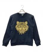 KENZOケンゾー）の古着「タイガー刺繍クルーネックスウェット」｜ブラック