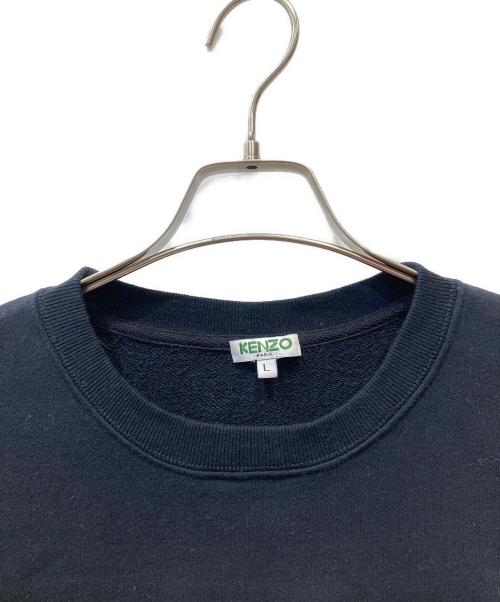 KENZO（ケンゾー）KENZO (ケンゾー) タイガー刺繍クルーネックスウェット ブラック サイズ:Lの古着・服飾アイテム