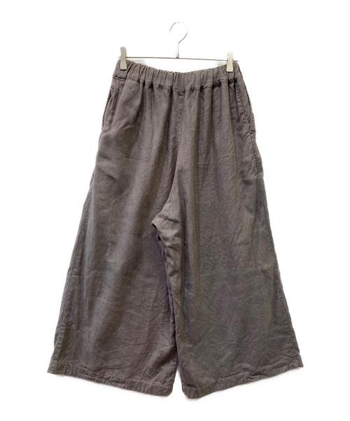 SHORT CUT FOR MARKS（ショートカットフォーマークス）SHORT CUT FOR MARKS (ショートカットフォーマークス) シルク混リネンワイドパンツ グレー サイズ:FREEの古着・服飾アイテム