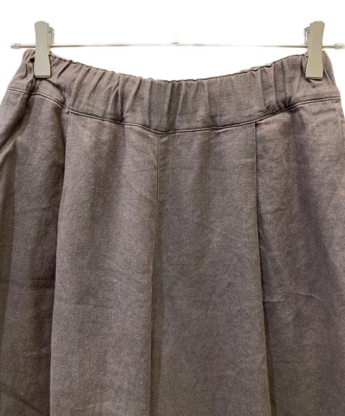 SHORT CUT FOR MARKS（ショートカットフォーマークス）SHORT CUT FOR MARKS (ショートカットフォーマークス) シルク混リネンワイドパンツ グレー サイズ:FREEの古着・服飾アイテム