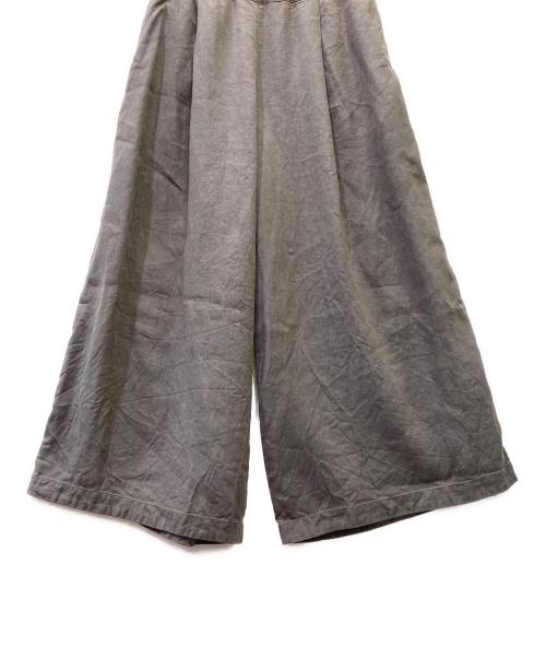 SHORT CUT FOR MARKS（ショートカットフォーマークス）SHORT CUT FOR MARKS (ショートカットフォーマークス) シルク混リネンワイドパンツ グレー サイズ:FREEの古着・服飾アイテム