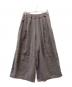 SHORT CUT FOR MARKS（ショートカットフォーマークス）の古着「シルク混リネンワイドパンツ」｜グレー