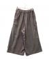 SHORT CUT FOR MARKS (ショートカットフォーマークス) シルク混リネンワイドパンツ グレー サイズ:FREE：9000円