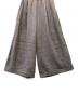 中古・古着 SHORT CUT FOR MARKS (ショートカットフォーマークス) シルク混リネンワイドパンツ グレー サイズ:FREE：9000円