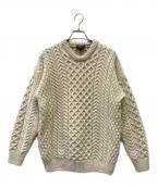 Aran Woollenアラン ウーレンミルズ）の古着「厚手ニット」｜アイボリー