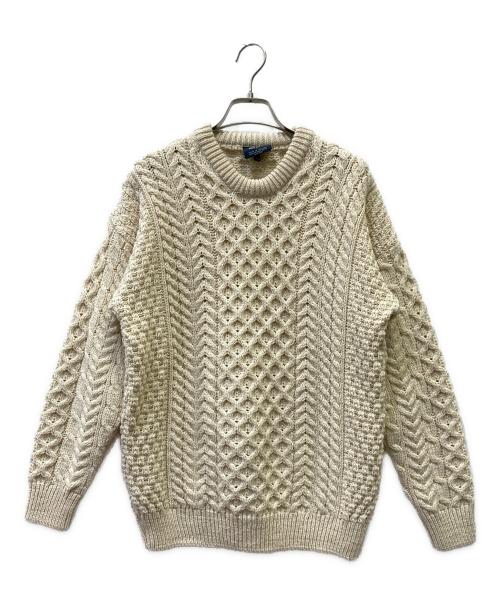 Aran Woollen（アラン ウーレンミルズ）Aran Woollen (アラン ウーレンミルズ) 厚手ニット アイボリー サイズ:XSの古着・服飾アイテム