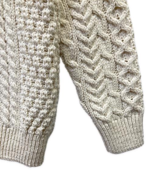 Aran Woollen（アラン ウーレンミルズ）Aran Woollen (アラン ウーレンミルズ) 厚手ニット アイボリー サイズ:XSの古着・服飾アイテム