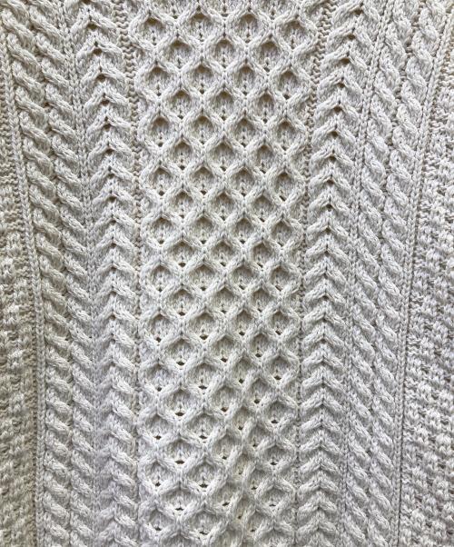 Aran Woollen（アラン ウーレンミルズ）Aran Woollen (アラン ウーレンミルズ) 厚手ニット アイボリー サイズ:XSの古着・服飾アイテム
