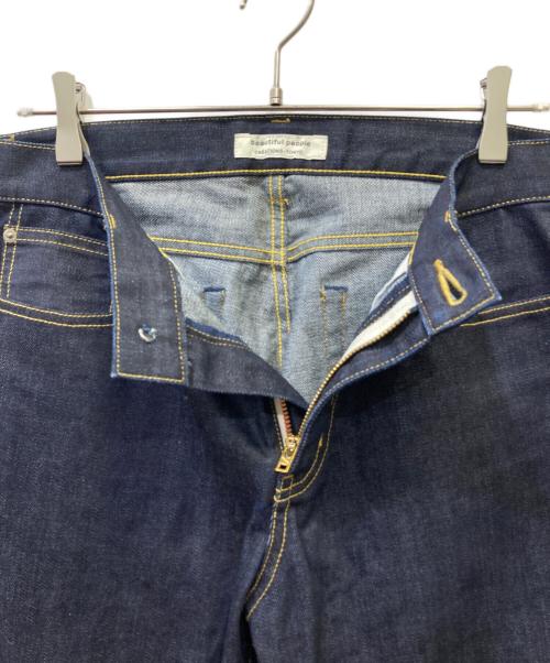 beautiful people（ビューティフルピープル）beautiful people (ビューティフルピープル) ストレートインディゴデニムパンツ インディゴ サイズ:38の古着・服飾アイテム