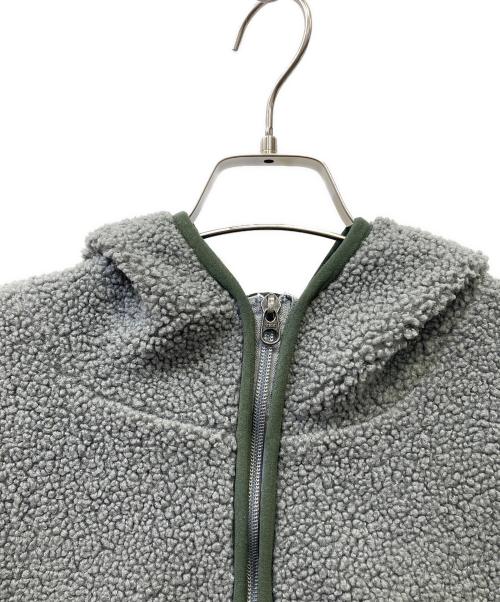 HUF（ハフ）HUF (ハフ) ボアジャケット グレー×グリーン サイズ:Lの古着・服飾アイテム