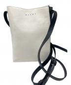 MARNIマルニ）の古着「ショルダーバッグ」｜ホワイト×グリーン