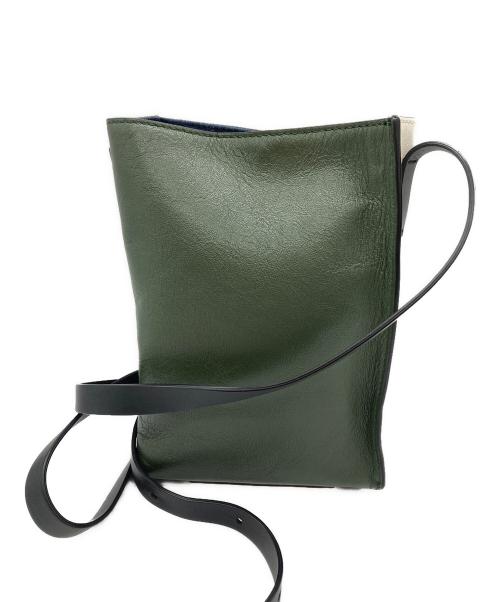 MARNI（マルニ）MARNI (マルニ) ショルダーバッグ ホワイト×グリーンの古着・服飾アイテム