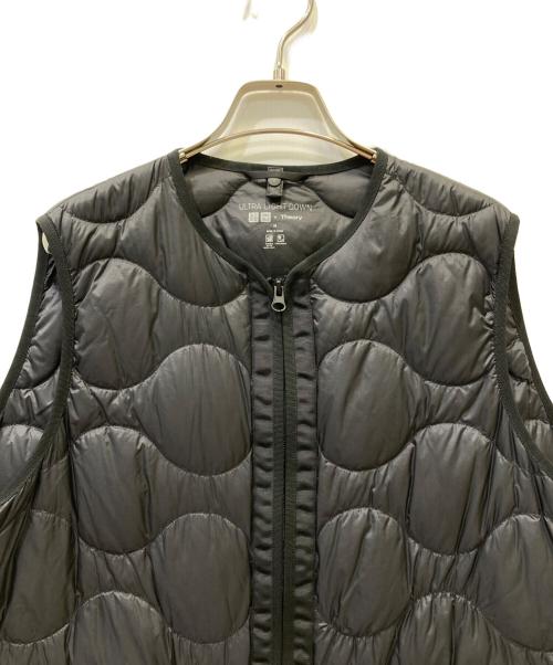 UNIQLO（ユニクロ）UNIQLO (ユニクロ) theory (セオリー) ウルトラライトロングダウンベスト ブラック サイズ:Mの古着・服飾アイテム