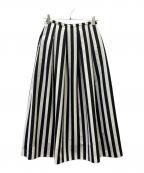 TSURU by MARIKO OIKAWAツルバイマリコオイカワ）の古着「ストライプスカート」｜ホワイト×ブラック