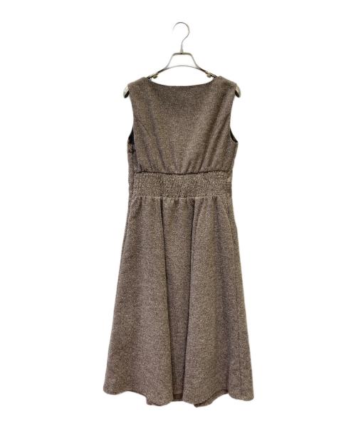 an another angelus（アンアナザーアンジェラス）an another angelus (アンアナザーアンジェラス) ノースリーブ・キャミソールワンピース ブラウン サイズ:Fの古着・服飾アイテム