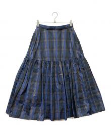 JOURNAL STANDARD（ジャーナルスタンダード）の古着「メモリーチェックスカート」｜ネイビー×ブラック