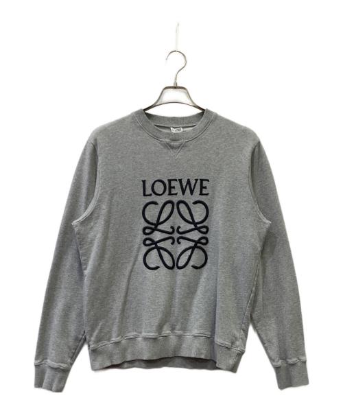 LOEWE（ロエベ）LOEWE (ロエベ) アナグラムロゴスウェット グレー サイズ:Ｌの古着・服飾アイテム