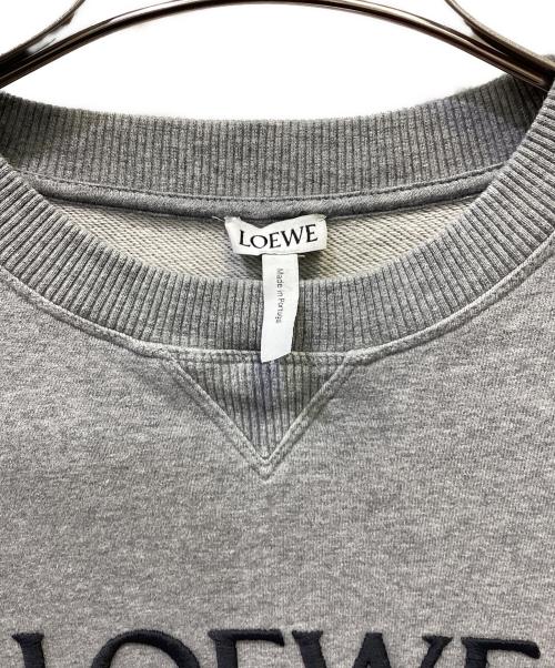 LOEWE（ロエベ）LOEWE (ロエベ) アナグラムロゴスウェット グレー サイズ:Ｌの古着・服飾アイテム