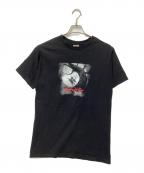 FRUIT OF THE LOOMフルーツオブザルーム）の古着「プリント半袖カットソー」｜ブラック