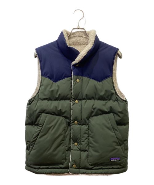 Patagonia（パタゴニア）Patagonia (パタゴニア) リバーシブルベスト カーキ×ネイビー サイズ:表記なしの古着・服飾アイテム