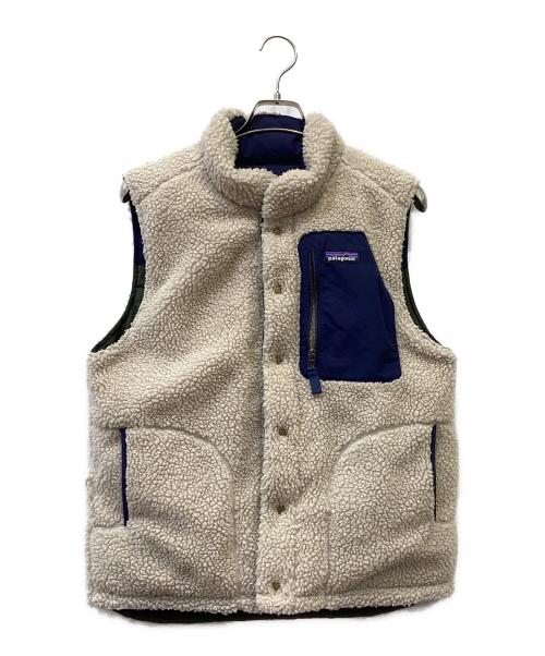 Patagonia（パタゴニア）Patagonia (パタゴニア) リバーシブルベスト カーキ×ネイビー サイズ:表記なしの古着・服飾アイテム