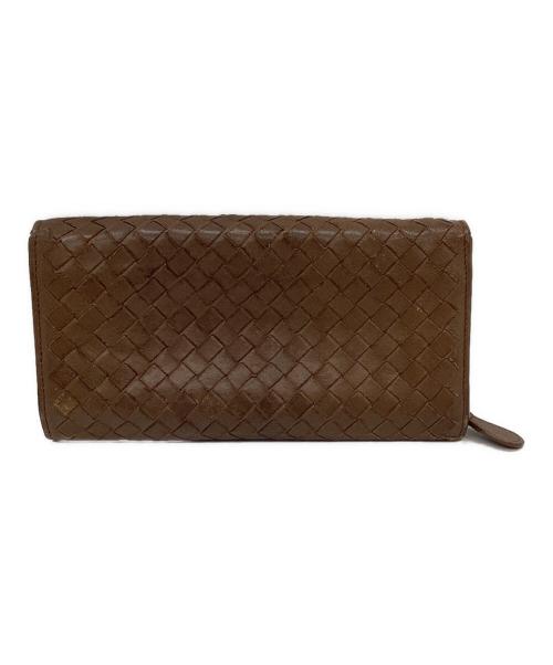 BOTTEGA VENETA（ボッテガベネタ）BOTTEGA VENETA (ボッテガベネタ) 長財布 ブラウンの古着・服飾アイテム