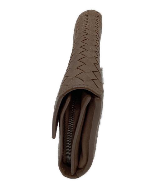 BOTTEGA VENETA（ボッテガベネタ）BOTTEGA VENETA (ボッテガベネタ) 長財布 ブラウンの古着・服飾アイテム