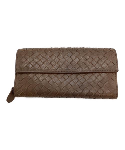 BOTTEGA VENETA（ボッテガベネタ）BOTTEGA VENETA (ボッテガベネタ) 長財布 ブラウンの古着・服飾アイテム