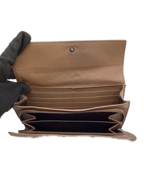BOTTEGA VENETA（ボッテガベネタ）BOTTEGA VENETA (ボッテガベネタ) 長財布 ブラウンの古着・服飾アイテム