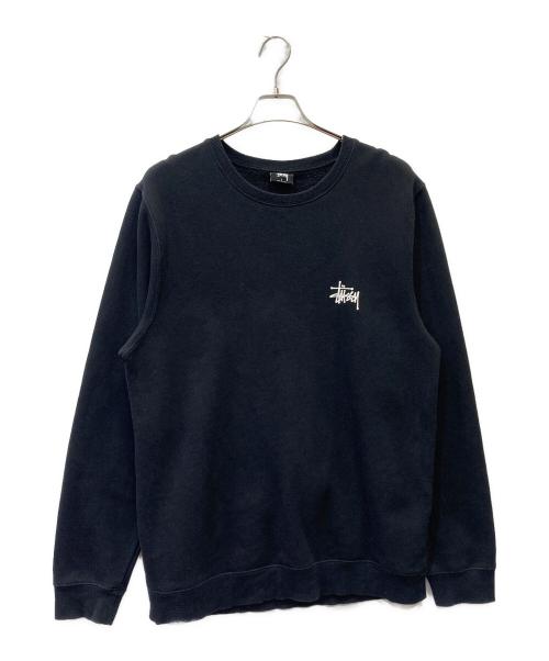 stussy（ステューシー）stussy (ステューシー) ロゴプリントスウェット ブラック サイズ:Lの古着・服飾アイテム