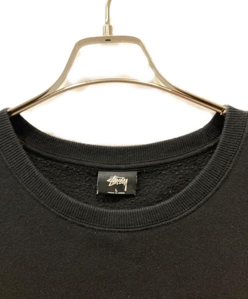 stussy（ステューシー）stussy (ステューシー) ロゴプリントスウェット ブラック サイズ:Lの古着・服飾アイテム