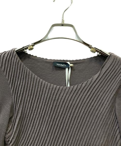 MAX&Co.（マックスアンドコー）MAX&Co. (マックスアンドコー) 長袖ワンピース グレー サイズ:S 未使用品の古着・服飾アイテム