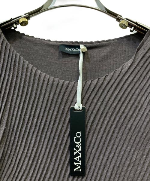 MAX&Co.（マックスアンドコー）MAX&Co. (マックスアンドコー) 長袖ワンピース グレー サイズ:S 未使用品の古着・服飾アイテム
