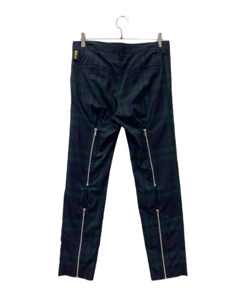 Hysteric Glamour（ヒステリックグラマー）Hysteric Glamour (ヒステリックグラマー) チェックパンツ ブラック×ダークグリーン サイズ:Ｍの古着・服飾アイテム