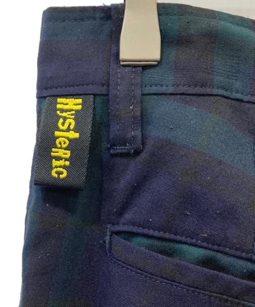 Hysteric Glamour（ヒステリックグラマー）Hysteric Glamour (ヒステリックグラマー) チェックパンツ ブラック×ダークグリーン サイズ:Ｍの古着・服飾アイテム
