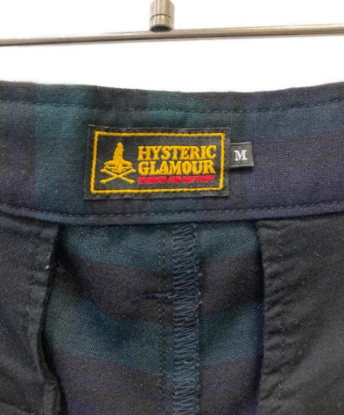 Hysteric Glamour（ヒステリックグラマー）Hysteric Glamour (ヒステリックグラマー) チェックパンツ ブラック×ダークグリーン サイズ:Ｍの古着・服飾アイテム