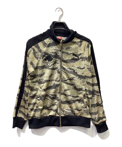 PUMA（プーマ）PUMA (プーマ) トラックジャケット ブラック×グリーン サイズ:Lの古着・服飾アイテム