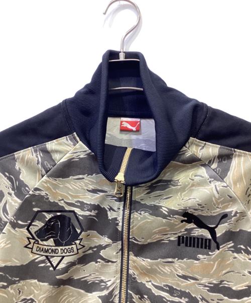 PUMA（プーマ）PUMA (プーマ) トラックジャケット ブラック×グリーン サイズ:Lの古着・服飾アイテム
