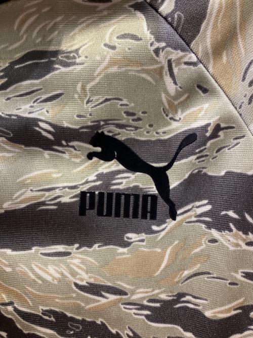 PUMA（プーマ）PUMA (プーマ) トラックジャケット ブラック×グリーン サイズ:Lの古着・服飾アイテム